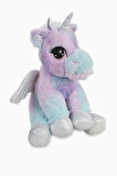 Kanatlı Boynuzlu Mor Unicorn Pony Peluş At Oyuncak 35 Cm