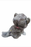 Miyavlayan Sevimli Sesli Yumuşacık Gri Peluş Kedi 20 Cm - Hediyelik Uyku Ve Oyun Arkadaşı