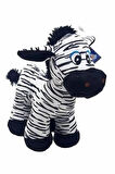 Sevimli Çizgili Peluş Zebra 28 Cm - Hediyelik Uyku Ve Oyun Arkadaşı Peluş Eşek Zebra Oyuncak