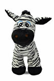 Sevimli Çizgili Peluş Zebra 28 Cm - Hediyelik Uyku Ve Oyun Arkadaşı Peluş Eşek Zebra Oyuncak