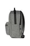 Seçtim Aldım Çift Bölme Sırt Çantası Gri Melanj 03442