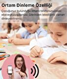 Çocuk Ve Yetişkin Unisex Sim Kartlı Ortam Dinleme Kameralı Gps Konum Takip Smart Kids Watch