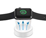 Manyetik Kablosuz Akıllı Saat Hızlı Şarj Cihazı Type-C girişli Apple Watch Serisi 8/7/SE/6/5/4/3/2/1-1M Kablo ile Uyumlu