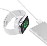Manyetik Kablosuz Akıllı Saat Hızlı Şarj Cihazı Type-C girişli Apple Watch Serisi 8/7/SE/6/5/4/3/2/1-1M Kablo ile Uyumlu