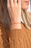 Kırmızı İp Bileklik Şans Bilekliği Red String