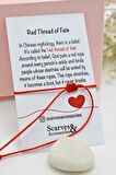 Kırmızı İp Bileklik Şans Bilekliği Red String
