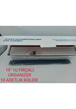 19'' 1U 2 BÖLMELİ FIRÇALI  ORGANİZER(10 ADET)