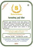 KURUTULMUŞ YEŞİL BİBER 100G