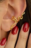 Yılan Model Sıkıştırmalı Kıkırdak Küpe Earcuff