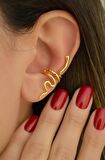 Yılan Model Sıkıştırmalı Kıkırdak Küpe Earcuff