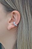 İncili Taç Model Sıkıştırma Kıkırdak Küpe Earcuff