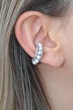 İncili Sıkıştırma Kıkırdak Küpe Earcuff
