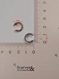 Gümüş Renkli Sıkıştırmalı Kıkırdak Küpe Earcuff