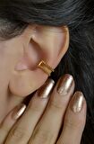 Gold Sıkıştırmalı Kıkırdak Küpesi Earcuff