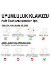Peugeot Partner 2+1 Parçalı Lüx Deri Oto Koltuk Kılıfı Ön Arka Takım Safir SİYAH MAVİ