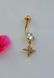 Kuzey Yıldızı Çelik Göbek Piercing