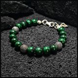 Gümüş Bileklik, Malakit (Malahit) Bileklik, Yeşil Bileklik, Erkek Bileklik, Kadın Bileklik