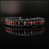 Doğal Taş Bileklik, Kırmızı Varisli Turkuaz Taşı Bileklik, Hediye Bileklik