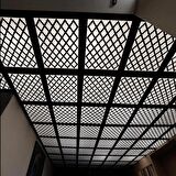ASMA TAVAN UYUMLU LED DÖŞENEBİLİR 60X60 CM TAVAN PANELİ- SİYAH RENK