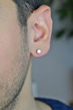 Erkek Tektaş Küpe 5 mm Tekli