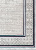 Artemis Halı Samoa 02930B Krem Gri Çizgi Desenli Halı