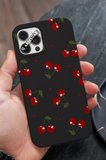 Samsung Galaxy Note 10 Lite Uyumlu Kiraz Tasarımlı Premium Telefon Kılıfı