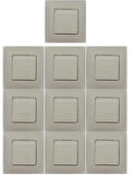 LEGRAND SALBEI ANAHTAR KREM 10 LU PAKET (ÇERÇEVELİ)