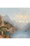 Çerçeveli Vintage Tablo, Yağlı Boya Tablosu, Çerçeveli Tablo, Sanatsal Dekor, Manzara Tablosu