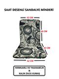 Sandalye Minderi ( 4 Adet )  Masa Örtüsü (120x180) 4 CM SÜNGER Fermuarlı Lastikli Yıkanabilir