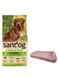 Sandog Premium Lamb&Rice Yavru Köpek Maması 15 Kg,Mini Small Pembe Yatak
