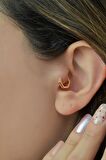 Beşgen Tragus Helix Piercing Kıkırdak Küpesi
