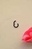 6 mm Siyah  Çelik Piercing Tragus Helix Lob Daith