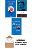 Albert Einstein + Nikola Tesla + Stephen Hawking Otobiyografileri + Okuma Sticker'ları