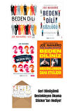Joe Navarro 4 Kitap Beden Dili Seti + Okuma Sticker'ları