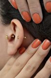 Kiraz Tragus Piercing Helix Kıkırdak Küpesi