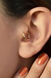 Çokgen Halka Piercing Helix Kıkırdak Küpesi