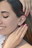 Çiçek Model Halka Piercing Tragus Helix Kıkırdak Küpesi