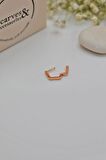 Beşgen Model Oval Halka Piercing Tragus Helix Kıkırdak Küpesi