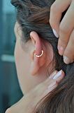 Kalp Atışı Model Halka Piercing Tragus Helix Kıkırdak Küpesi Sol Kulak
