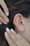 Kalp Atışı Model Halka Piercing Tragus Helix Kıkırdak Küpesi Sağ Kulak