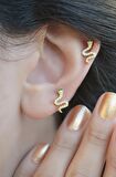 Yılan Model Piercing Helix Kıkırdak Küpesi