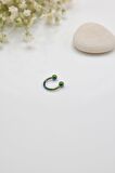 8 mm Hologram Çelik Top Uçlu Piercing Septum Kıkırdak