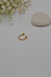 8 mm Gold Çelik Top Uçlu Piercing Septum Kıkırdak