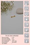 İki Ucu Top Çelik Piercing Helix Kıkırdak 6 mm Gold
