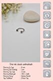 8 mm Gümüş Renk Çelik Top Uçlu Taşlı Piercing Septum Kıkırdak