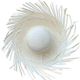 Tropikal Parti Beyaz Hasır Hawaii Şapkası