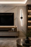 Sare Aplik Modern Tasarım Bronz Renk - Gün Işığı Ledli Banyo - Mutfak - Salon Led Duvar Aplik