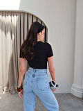 Siyah Orj Crop Top