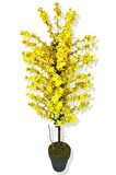 Yapay Ağaç Sarı Bahar Dalı 160 Cm Üretim Saksısı