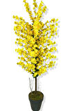 Yapay Ağaç Sarı Bahar Dalı 160 Cm Üretim Saksısı